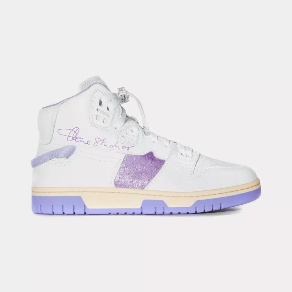 Acne Studios High Top Sneakers White/Purple